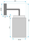 Kinkiet APP1814-1W Frosted Grey  6