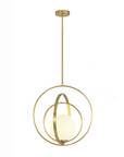 Lampa Sufitowa Wisząca Pierścieniowa APP1217-1CP Złota