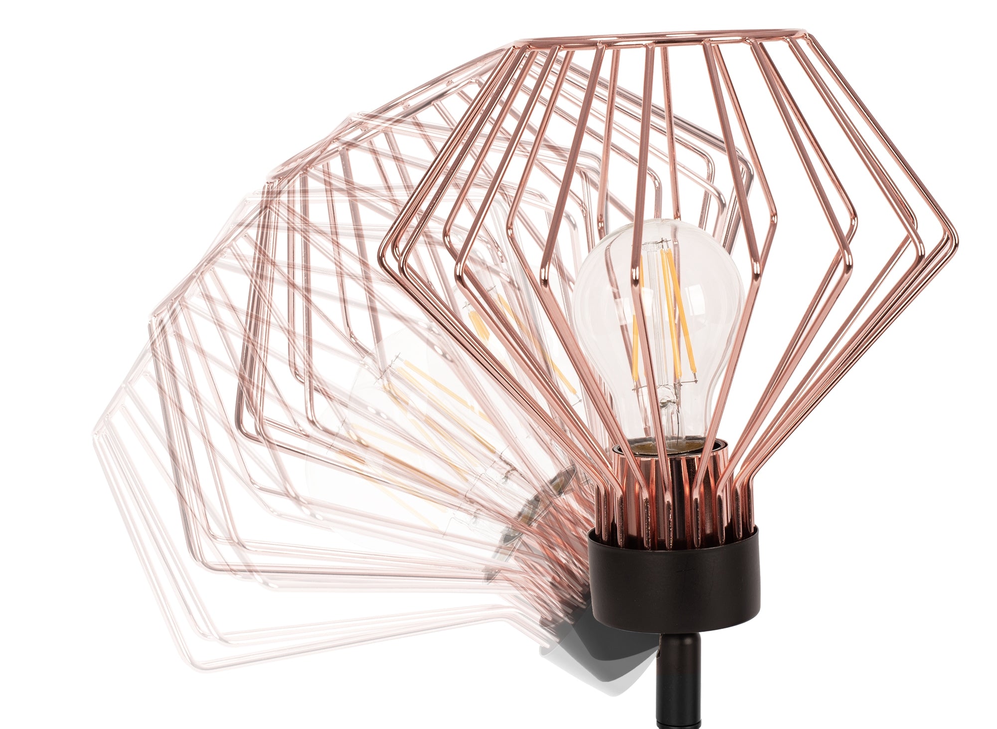 Lampa kinkiet ścienny metalowy loft  APP534-1W Różowe Złoto  4