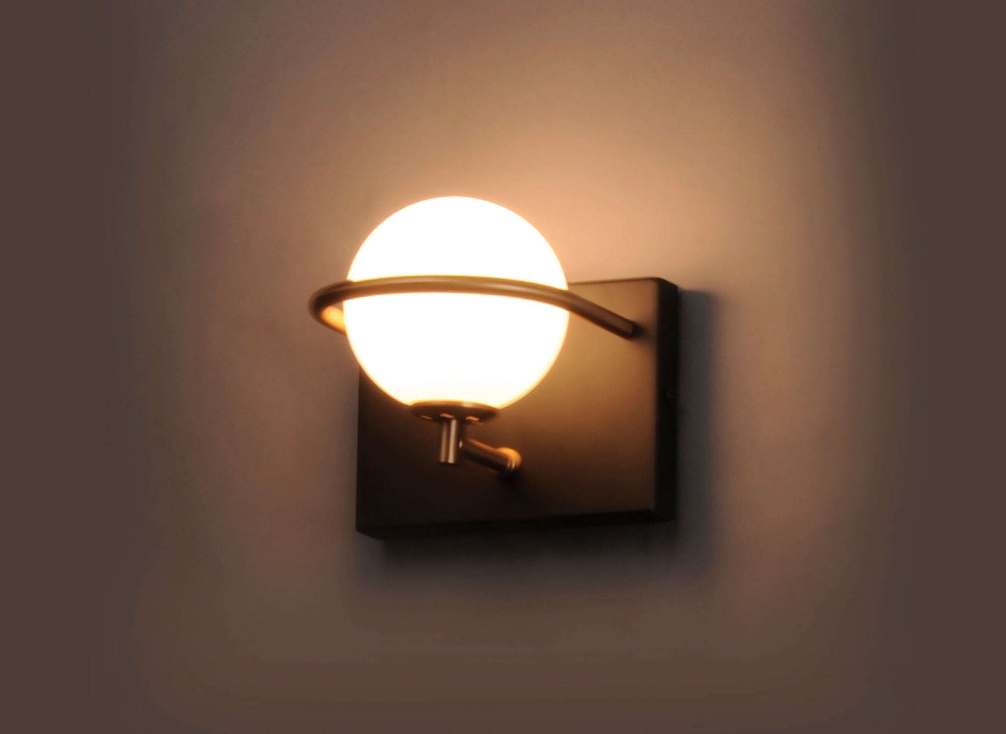 LAMPA ŚCIENNA KINKIET APP1300-1W Czarno Złota  7