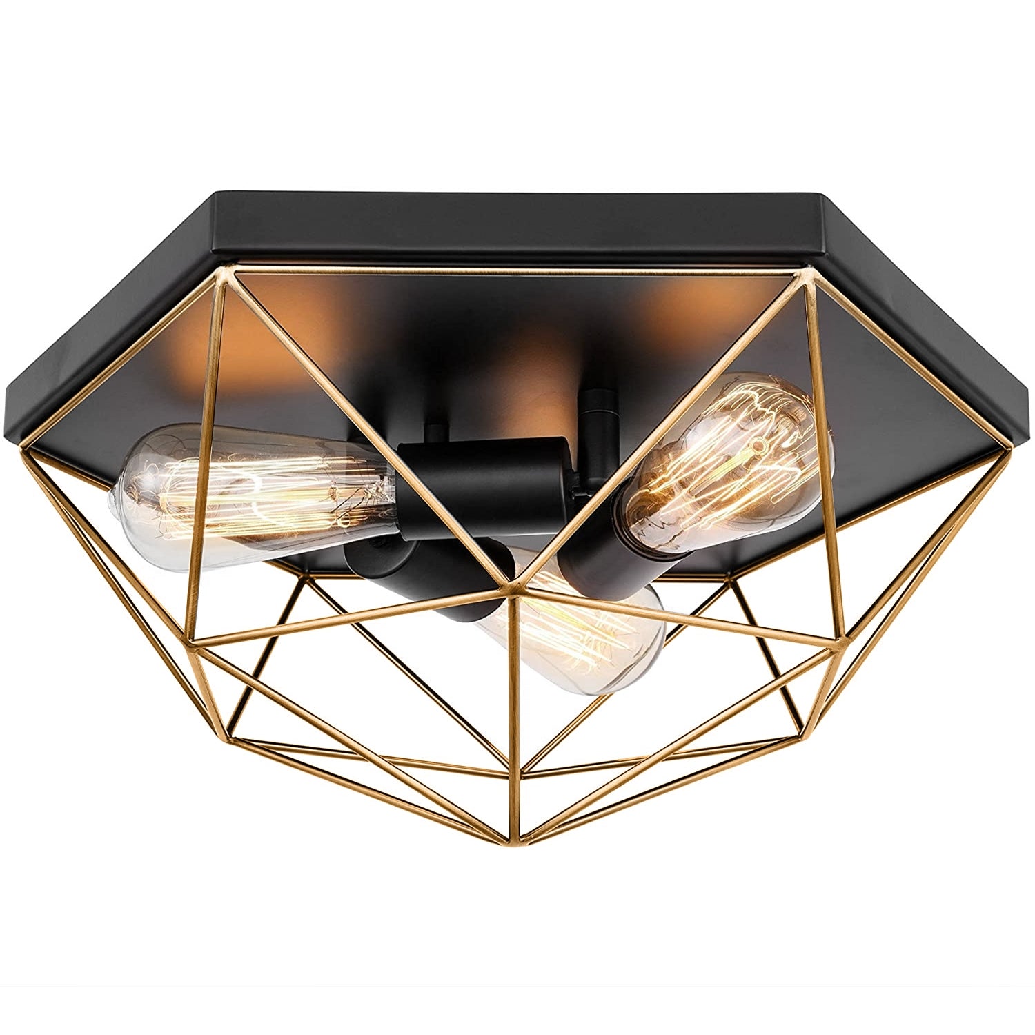 Lampa sufitowa plafon APP1094-3C Złota  1