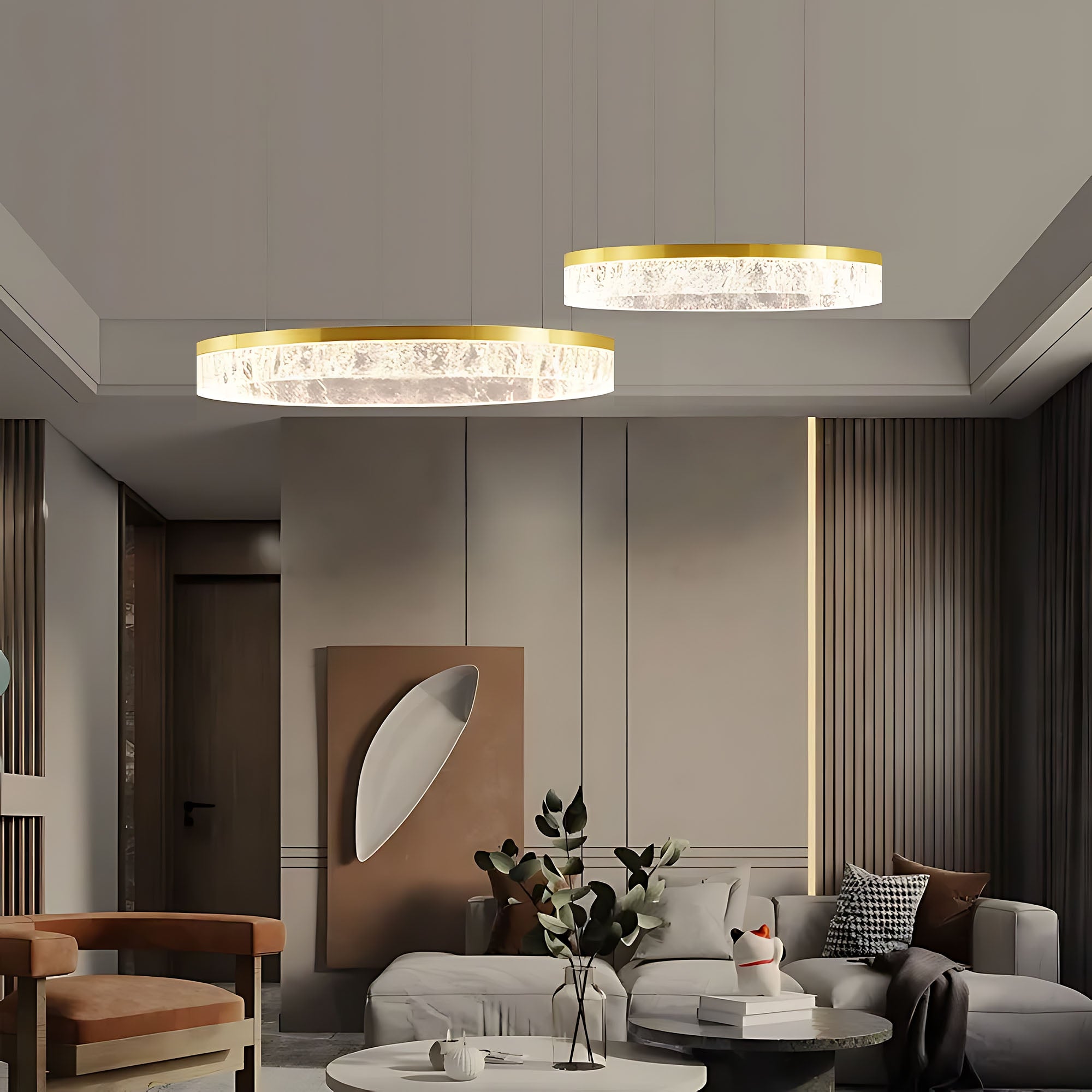 Lampa Wisząca Led Lhj048-cp2 Złota  6