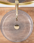 Umywalka nablatowa Rea Cristal Transparent 39