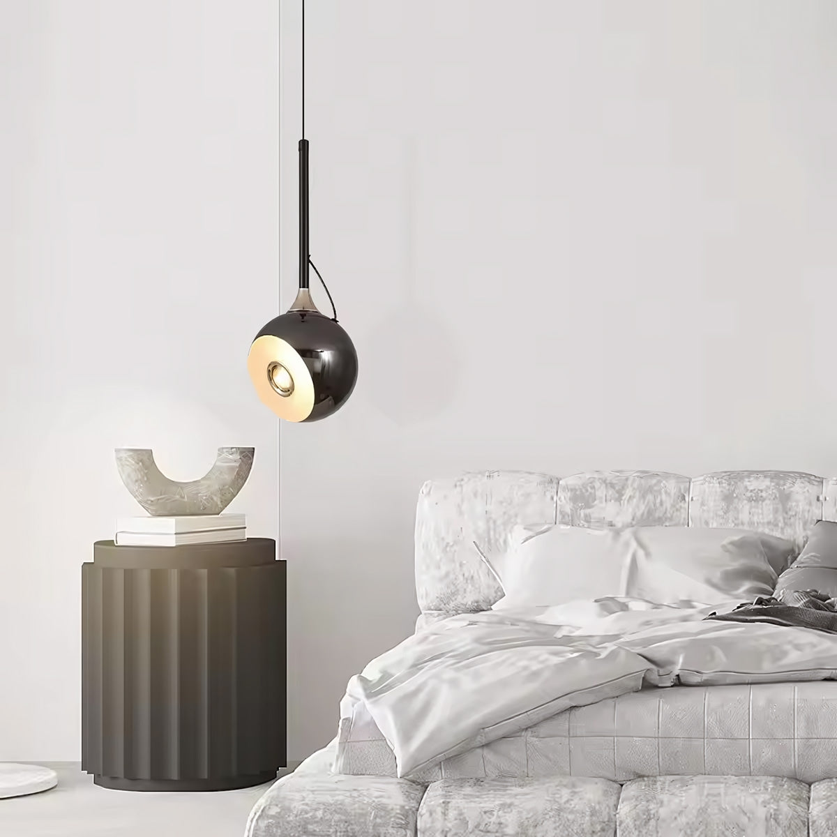 Lampa Sufitowa Wisząca Led G087-1cp Czarna Metaliczna  6