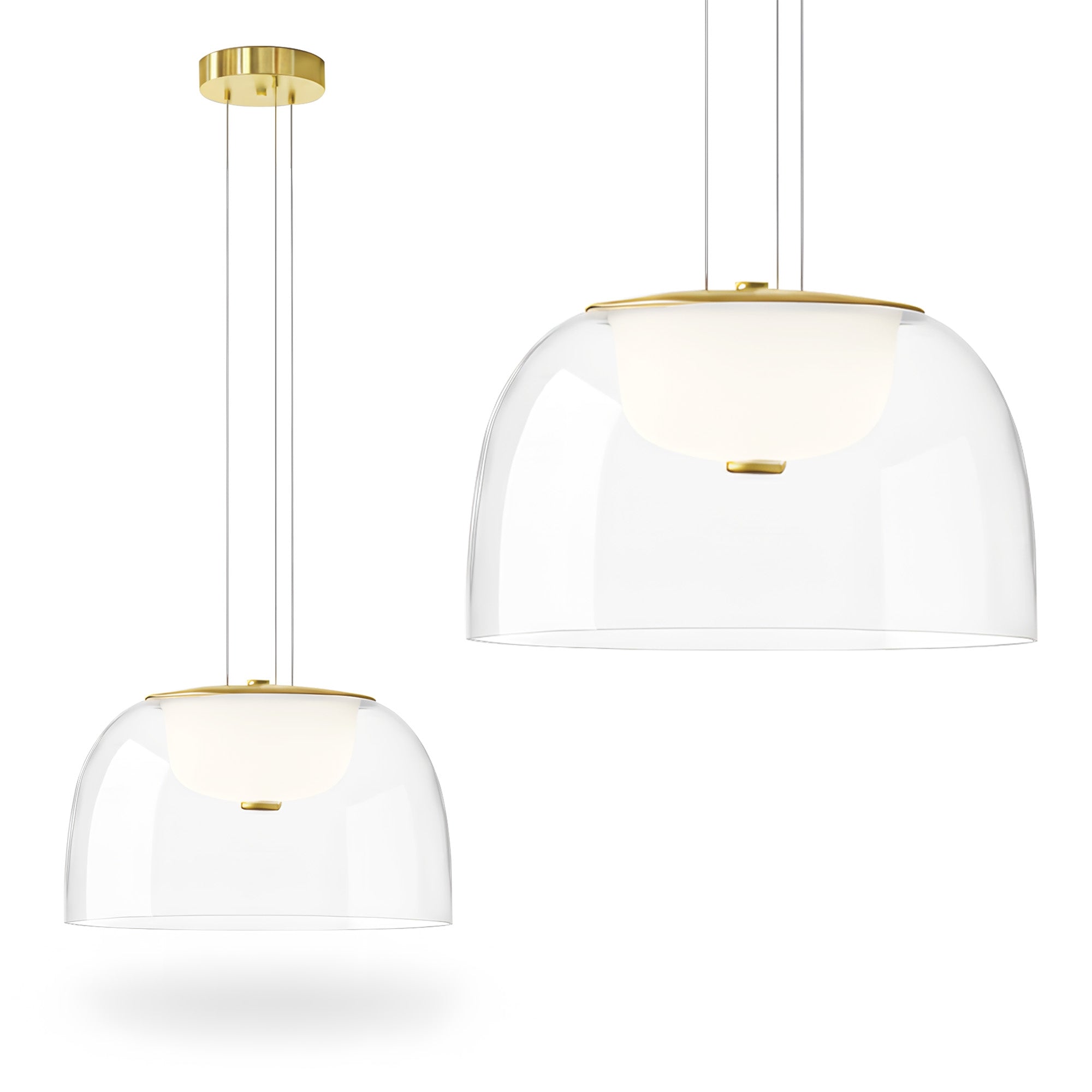 Lampa Wisząca Led APP1690-1PC B Złota  1