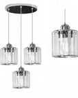 Lampa Sufitowa Kryształ APP510-3CPR Srebrna