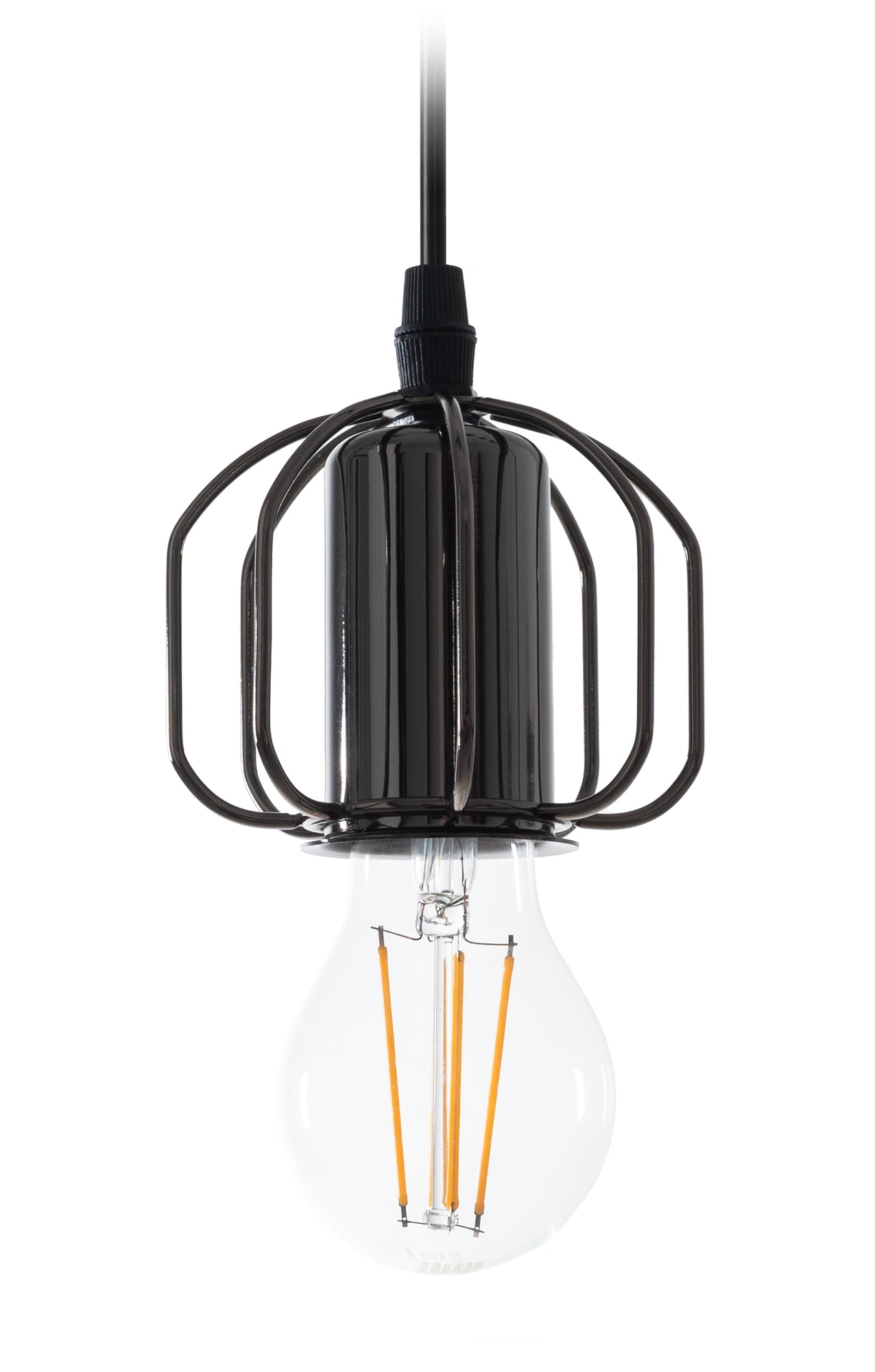 Lampa sufitowa wisząca w stylu loft  APP595-1CP Czarna  2