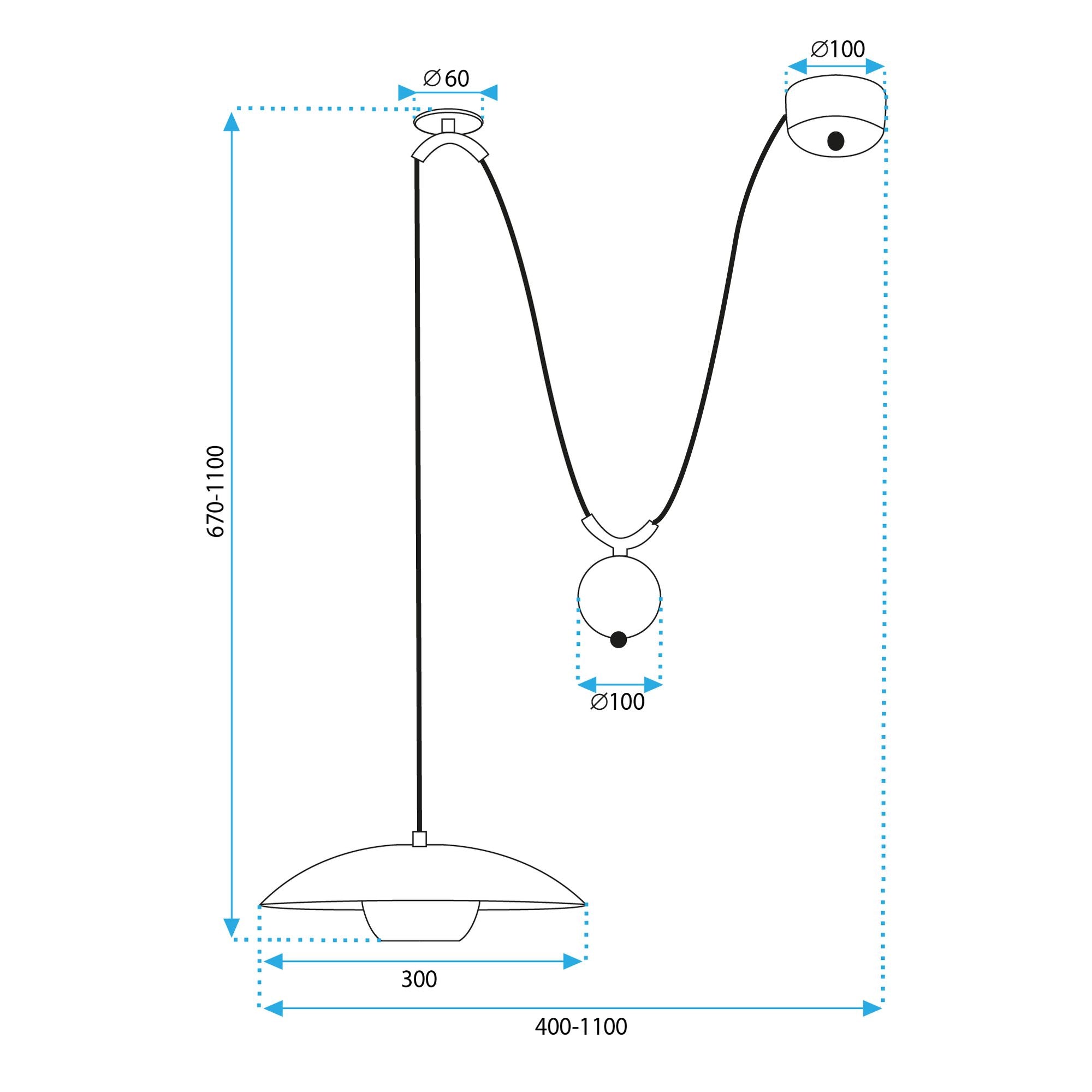 LAMPA SUFITOWA WISZĄCA APP1450-1CP Czarna