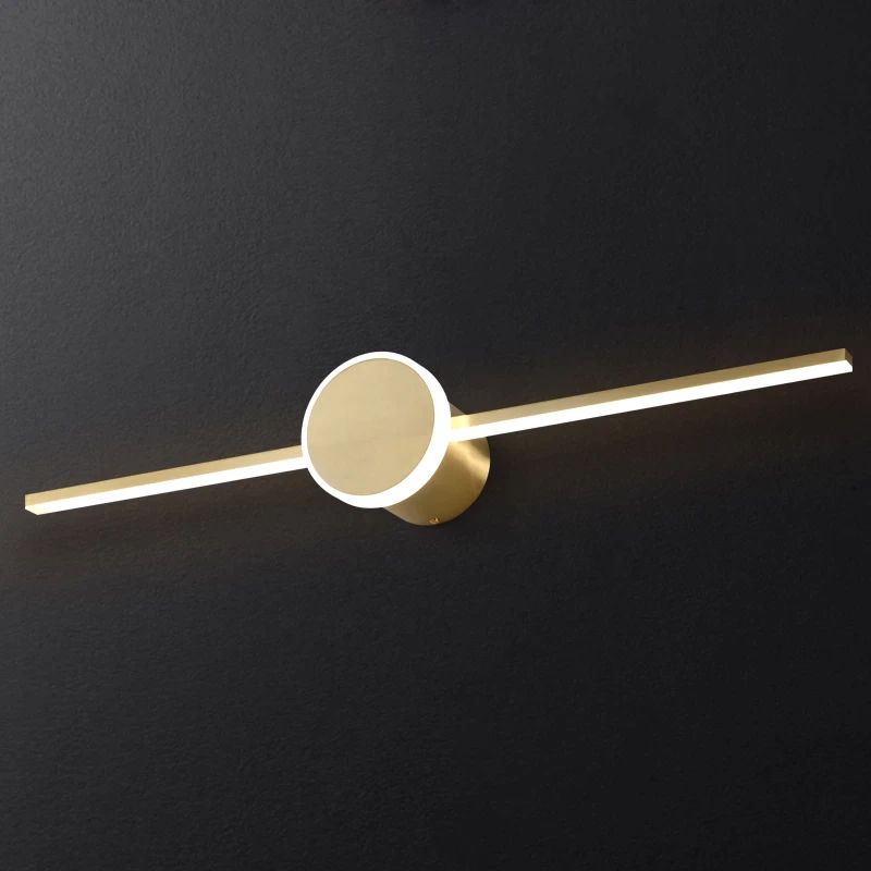 Kinkiet łazienkowy LED Round Gold 80cm APP844-1W