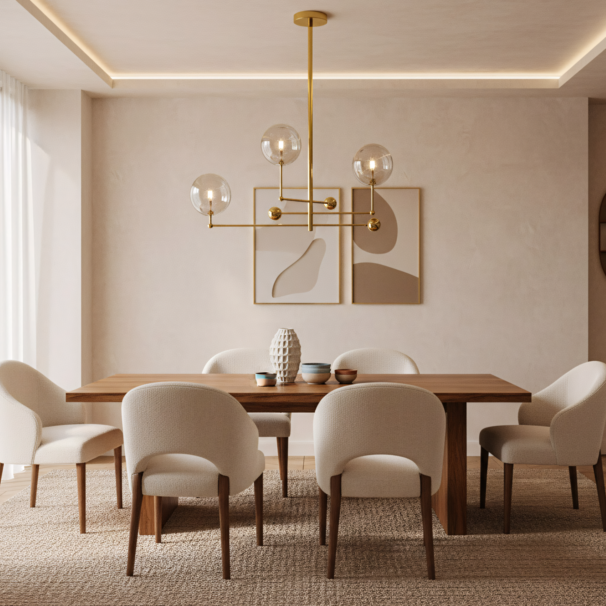 Lampa Wisząca Szklane Kule 3 szt APP918-3CP Złota  6