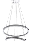 LAMPA KRYSZTAŁOWA WISZĄCA RING LED APP773-2CP