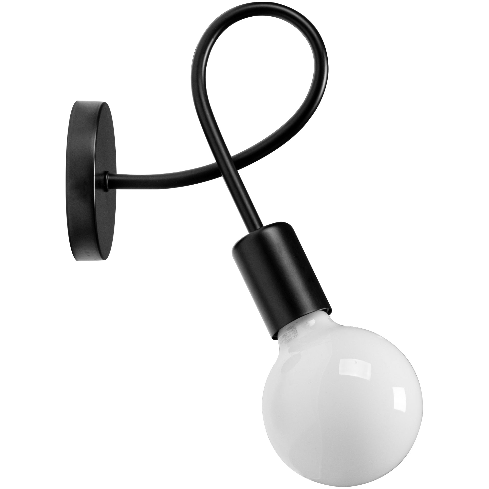 Lampa Kinkiet Ścienny Metalowy Loft PARADISE 392199 Czarna  1