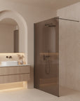 Kabina prysznicowa Walk-In Rea Flexi Brown / Tytan 130  4