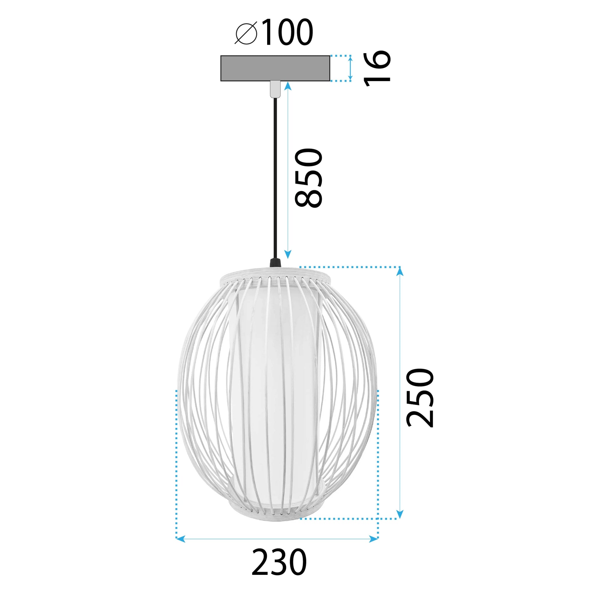 Lampa Wisząca Bambusowa APP1634-1CP  8