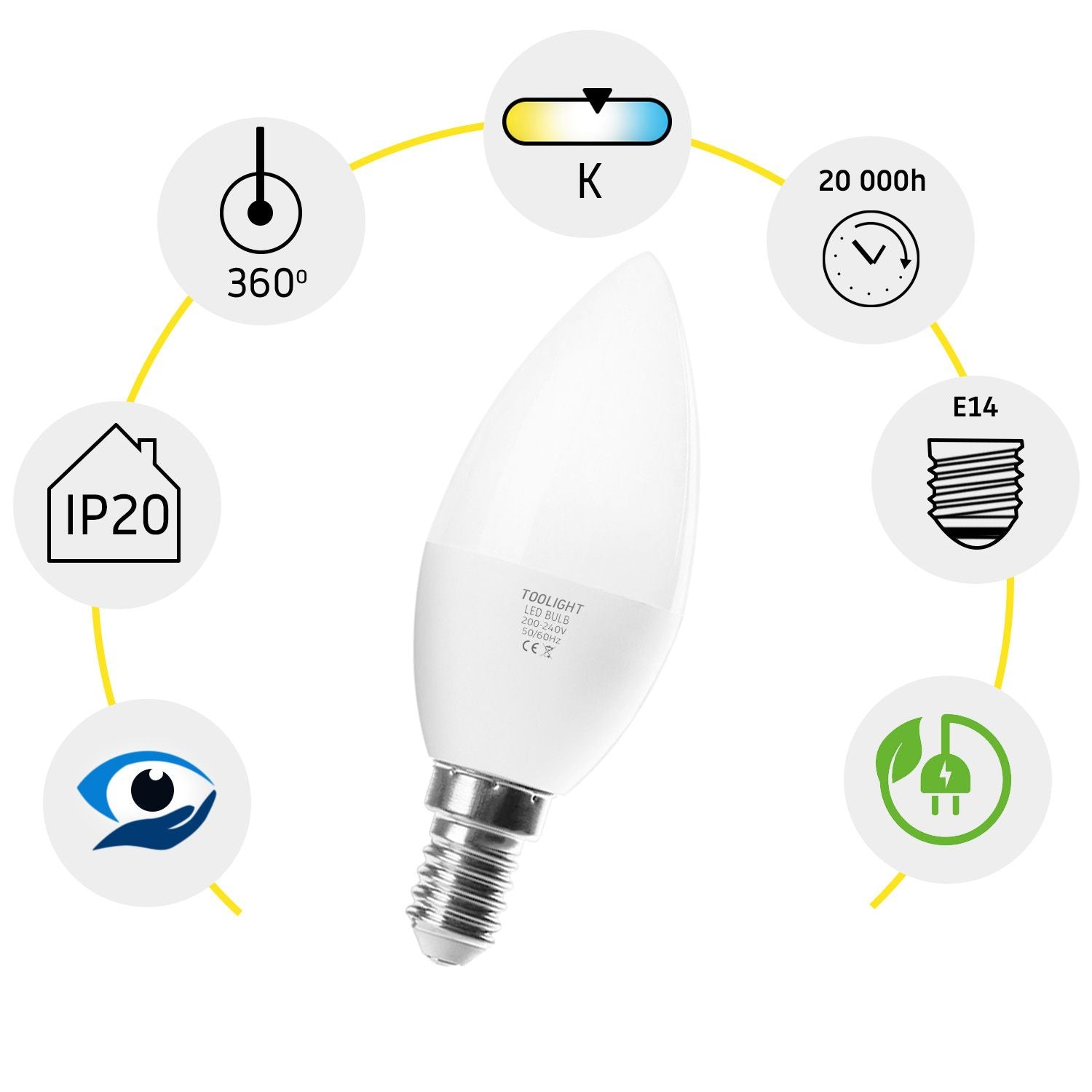 Żarówka LED Ciepła E-14 8W RSL035