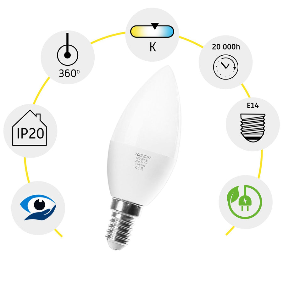 Żarówka LED Ciepła E-14 8W RSL035