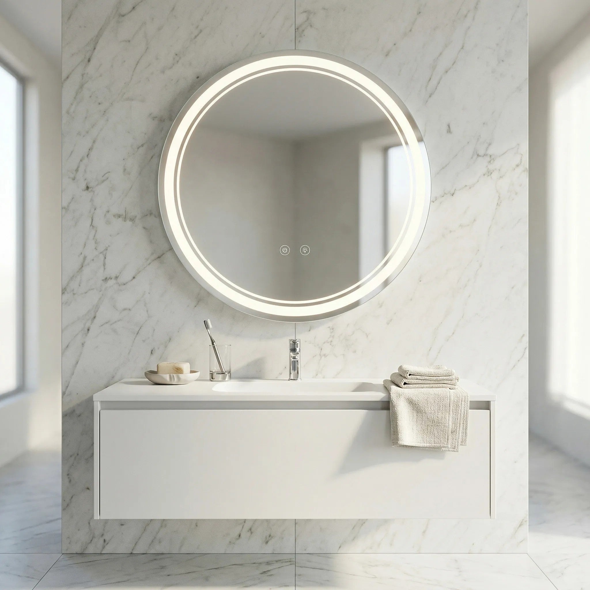 Lustro ścienne LED SOFT 70  3