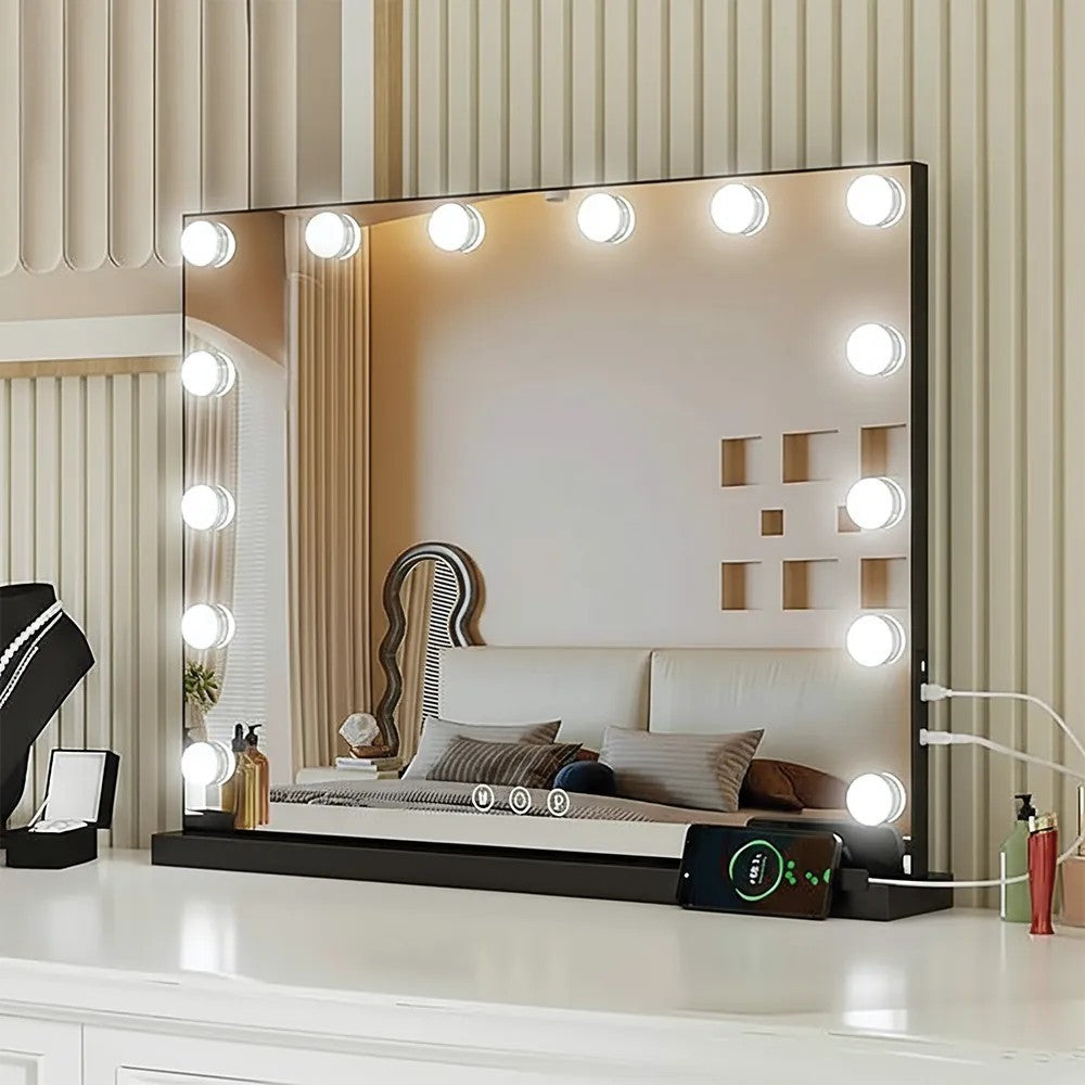 Lustro LED Hollywood Czarne  3