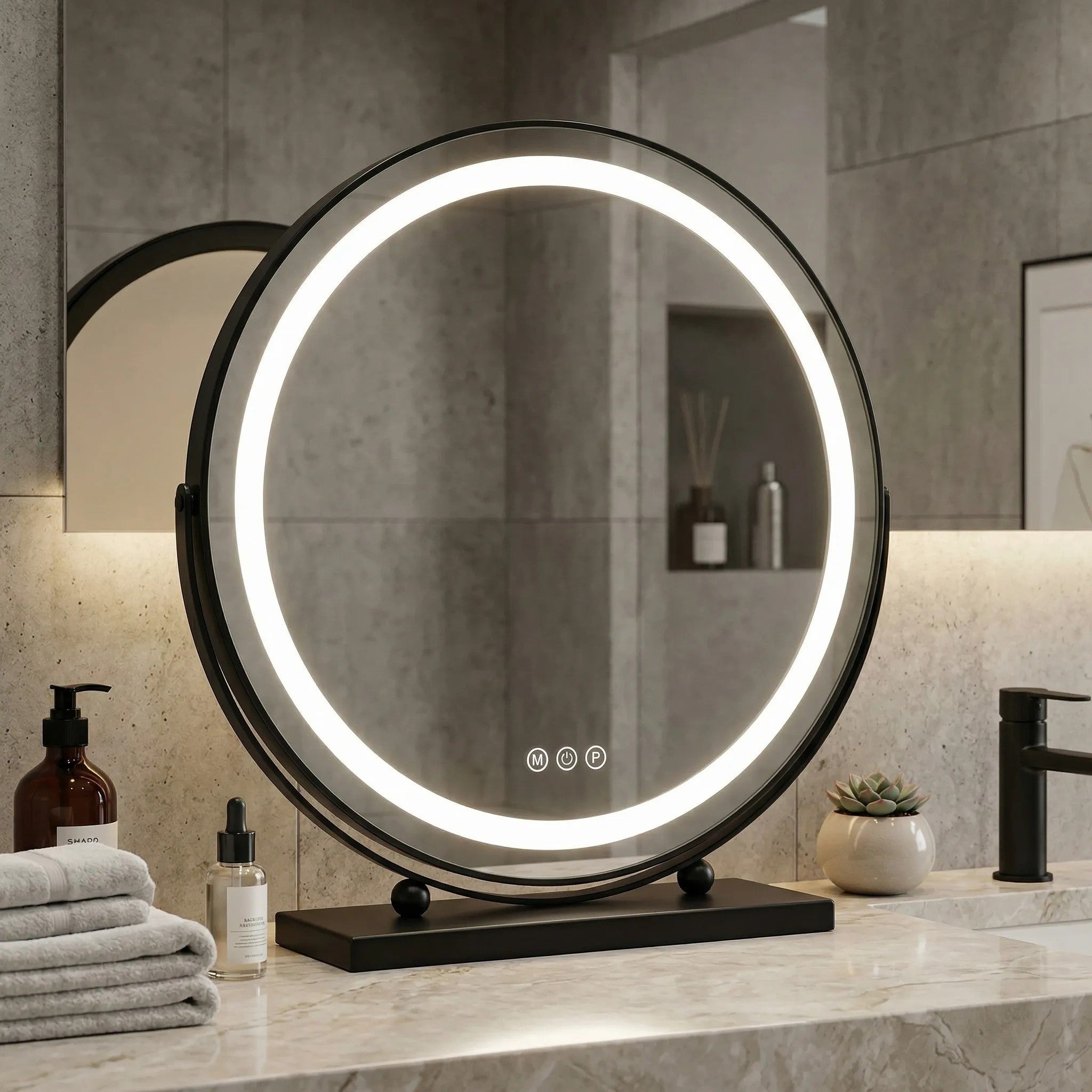 Lustro LED MAKE-UP Black 50 cm  3