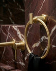 Wieszak łazienkowy Ring 81307 Rivo Złoty Szczotkowany  3