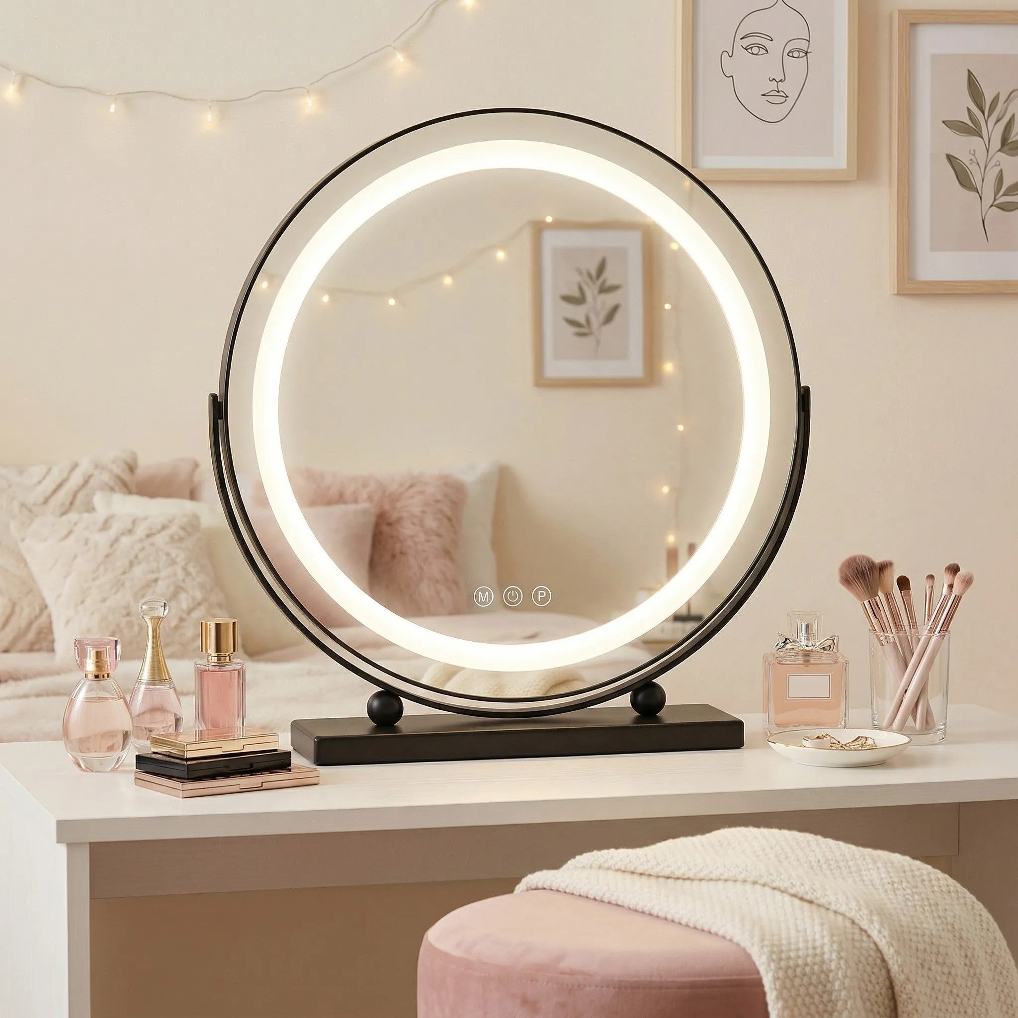Lustro LED MAKE-UP Black 40 cm  3