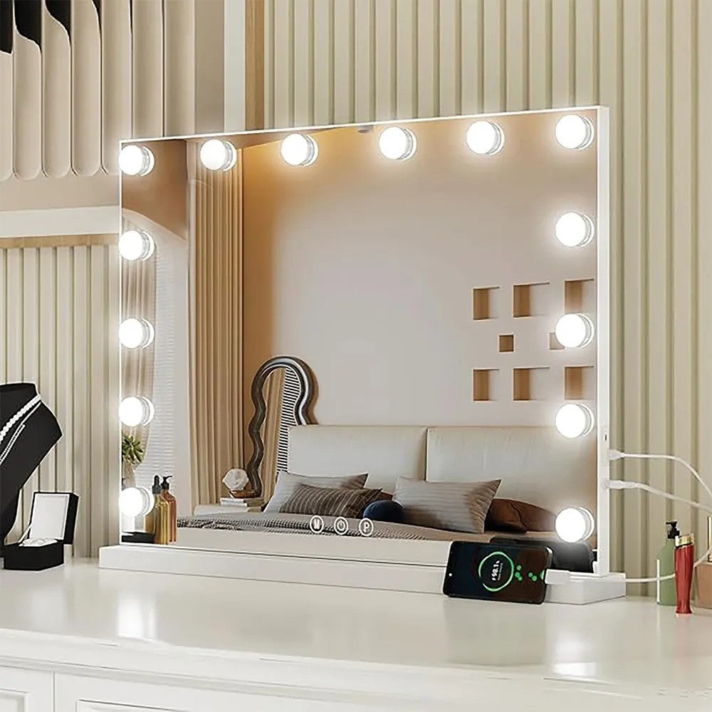 Lustro LED Hollywood Białe  3