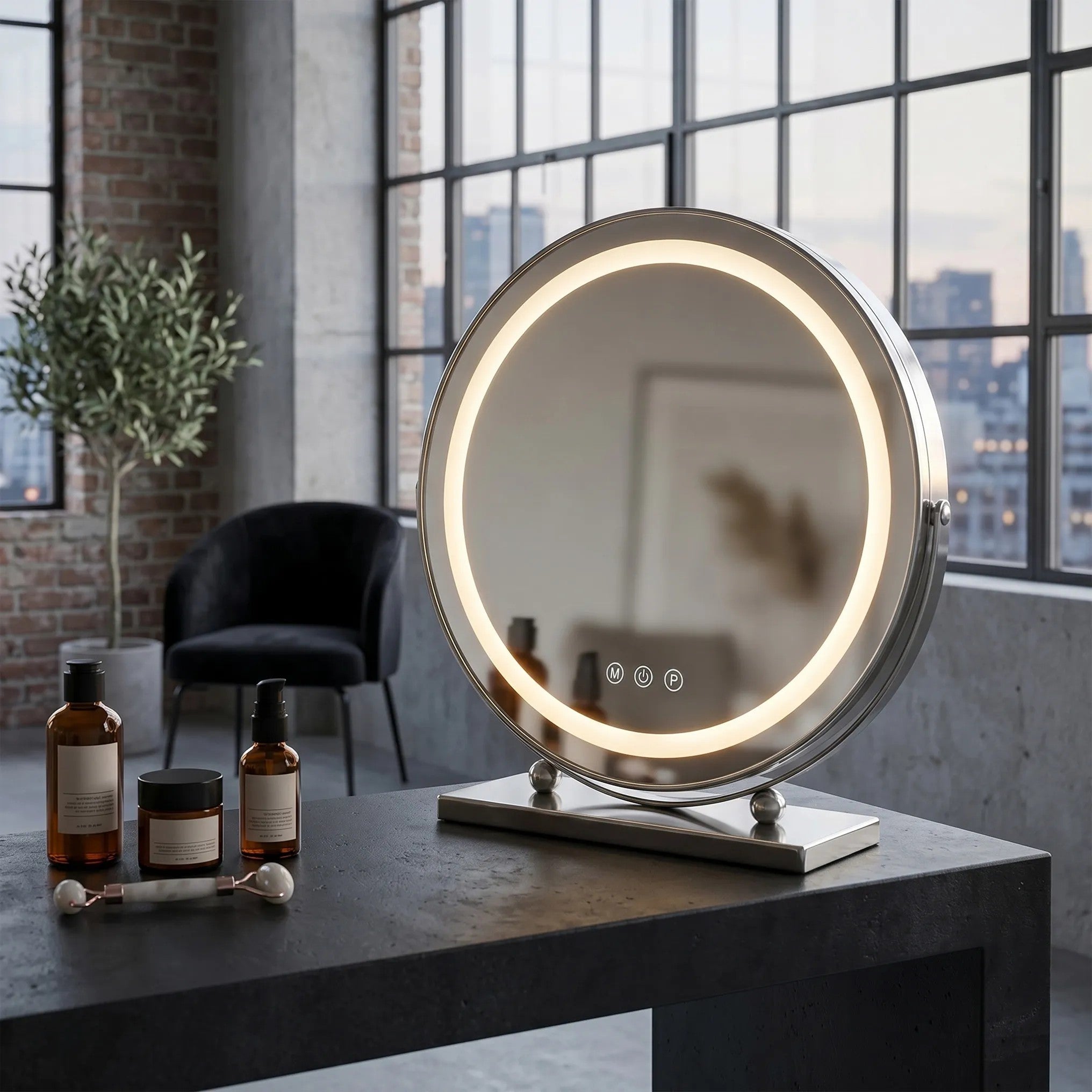 Lustro LED MAKE-UP Chrom 40 cm  3
