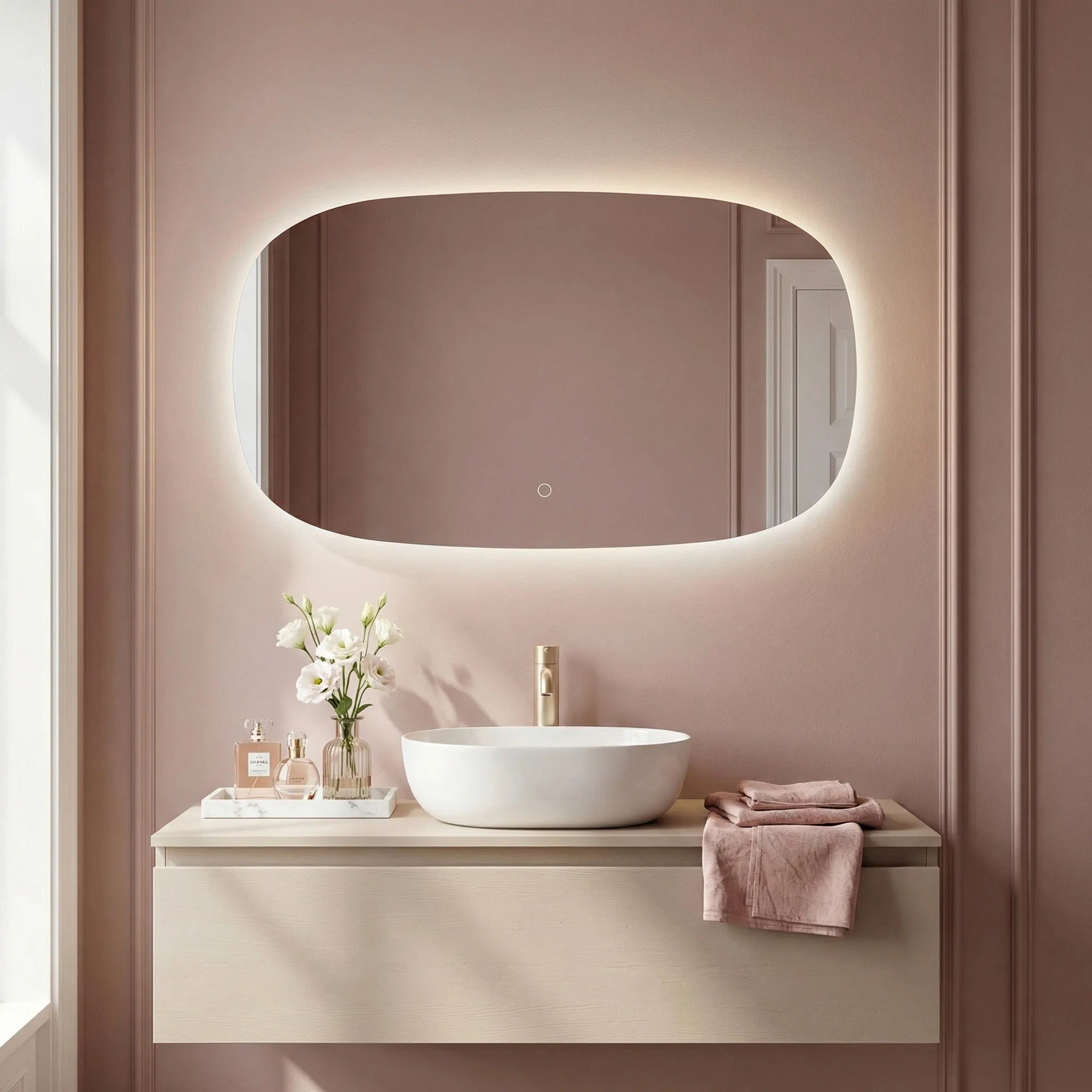 Lustro ścienne LED 100x60cm TOP-4  3