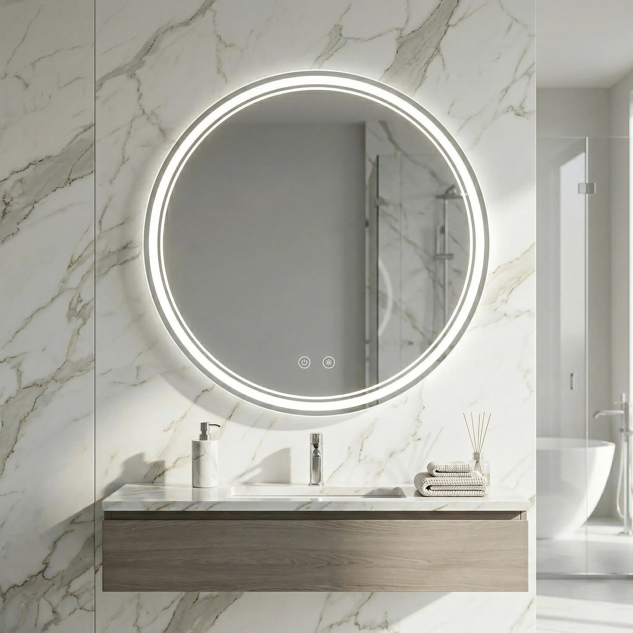 Lustro ścienne LED SOFT 100  3