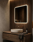 Lustro ścienne LED 70x70cm TOP-2  3