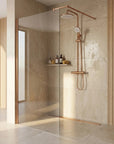 Zestaw natryskowy Rea Rivo Miedź Szczotkowana  3