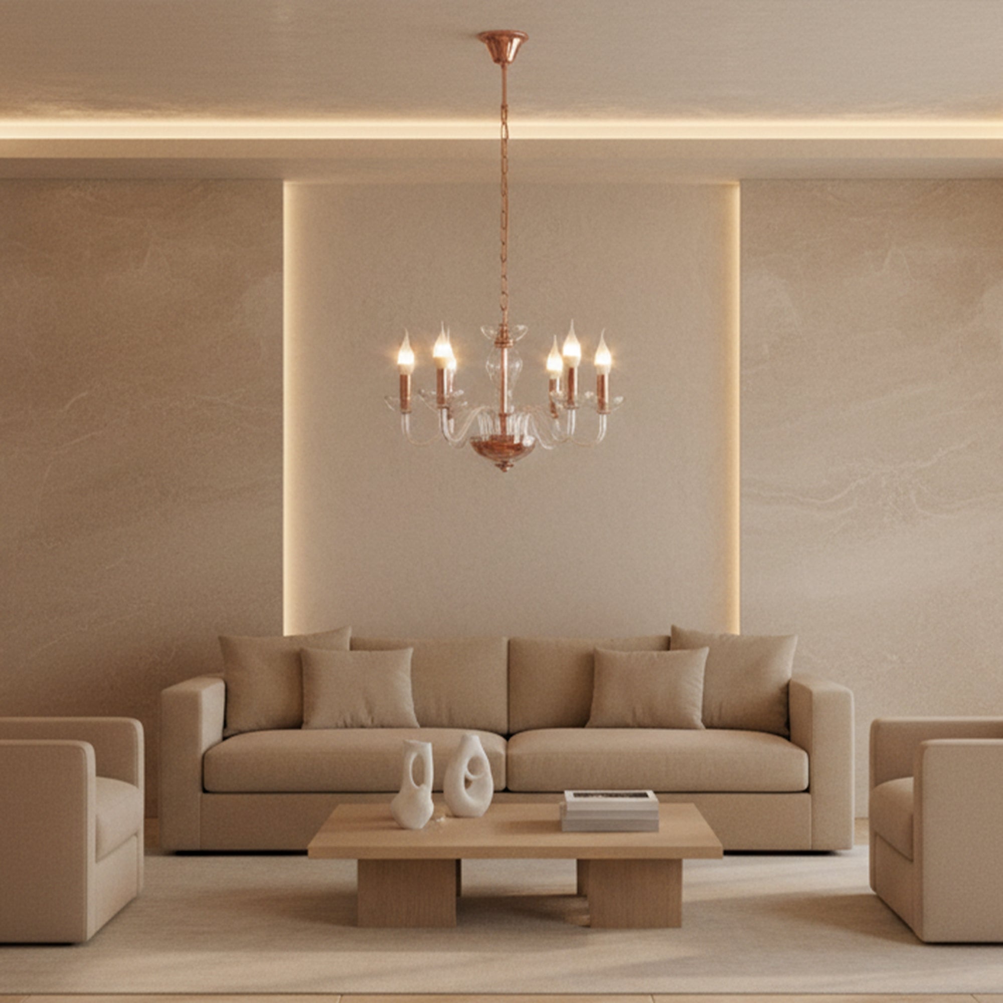 Lampa Sufitowa Wisząca APP1081-6CP  4