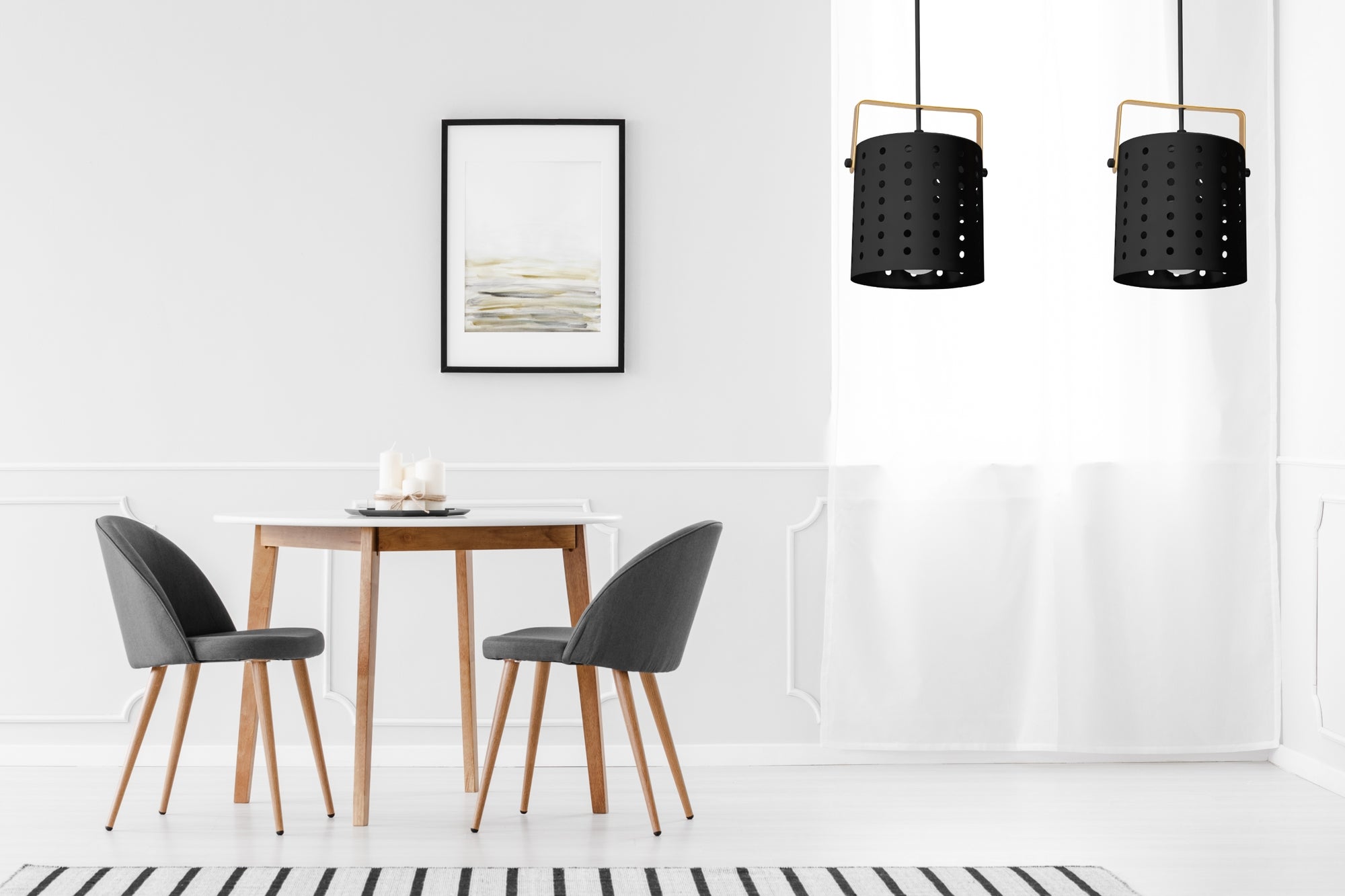 Lampa sufitowa nowoczesna APP956-1CP Czarna  4
