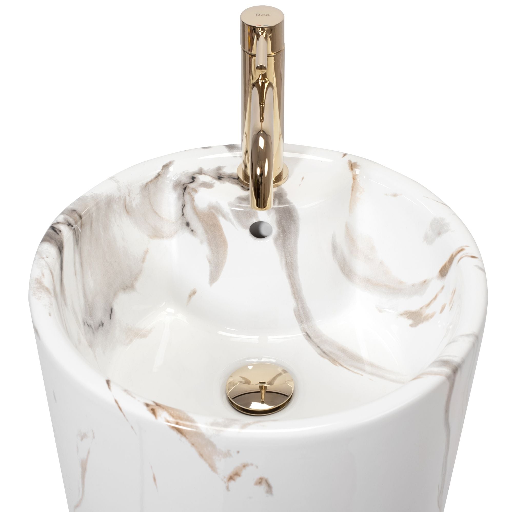 Umywalka Ceramiczna Wolnostojąca Blanka Marble Marmur