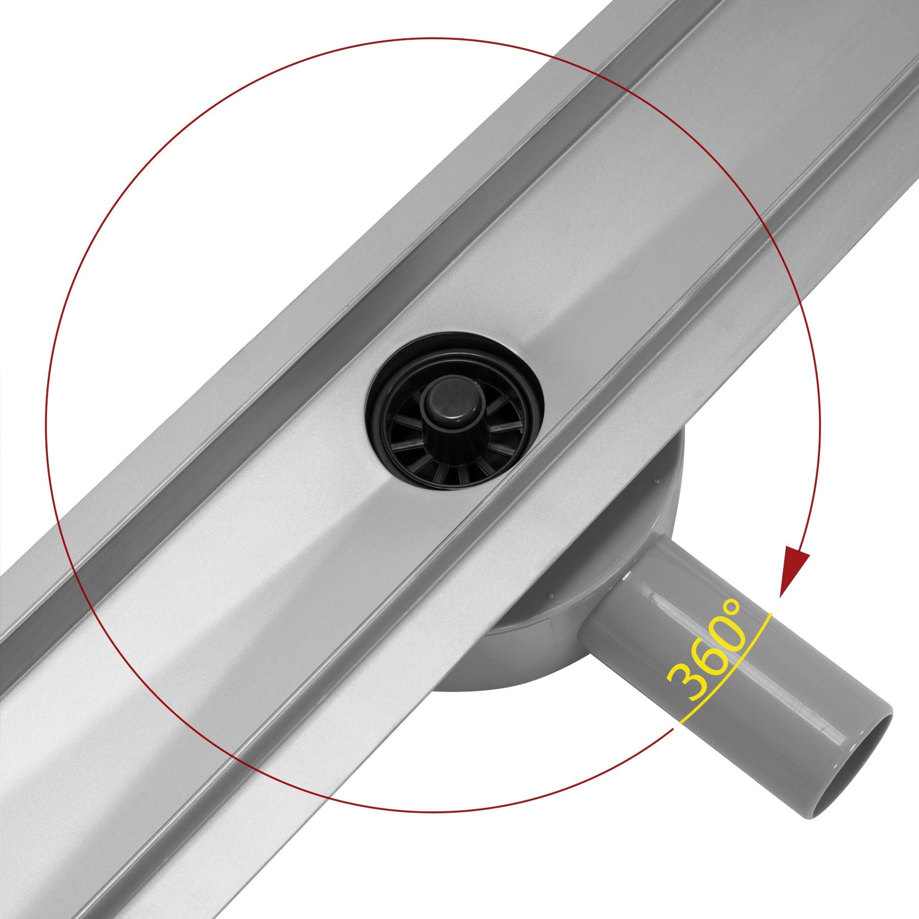 Odpływ Liniowy REA PURE NEO PRO Stal szczotkowana 90
