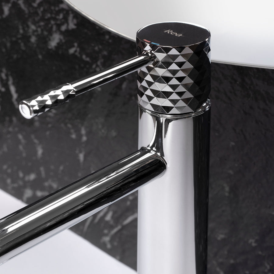 Bateria Umywalkowa Rea Lungo Diamond Chrom Wysoka  2