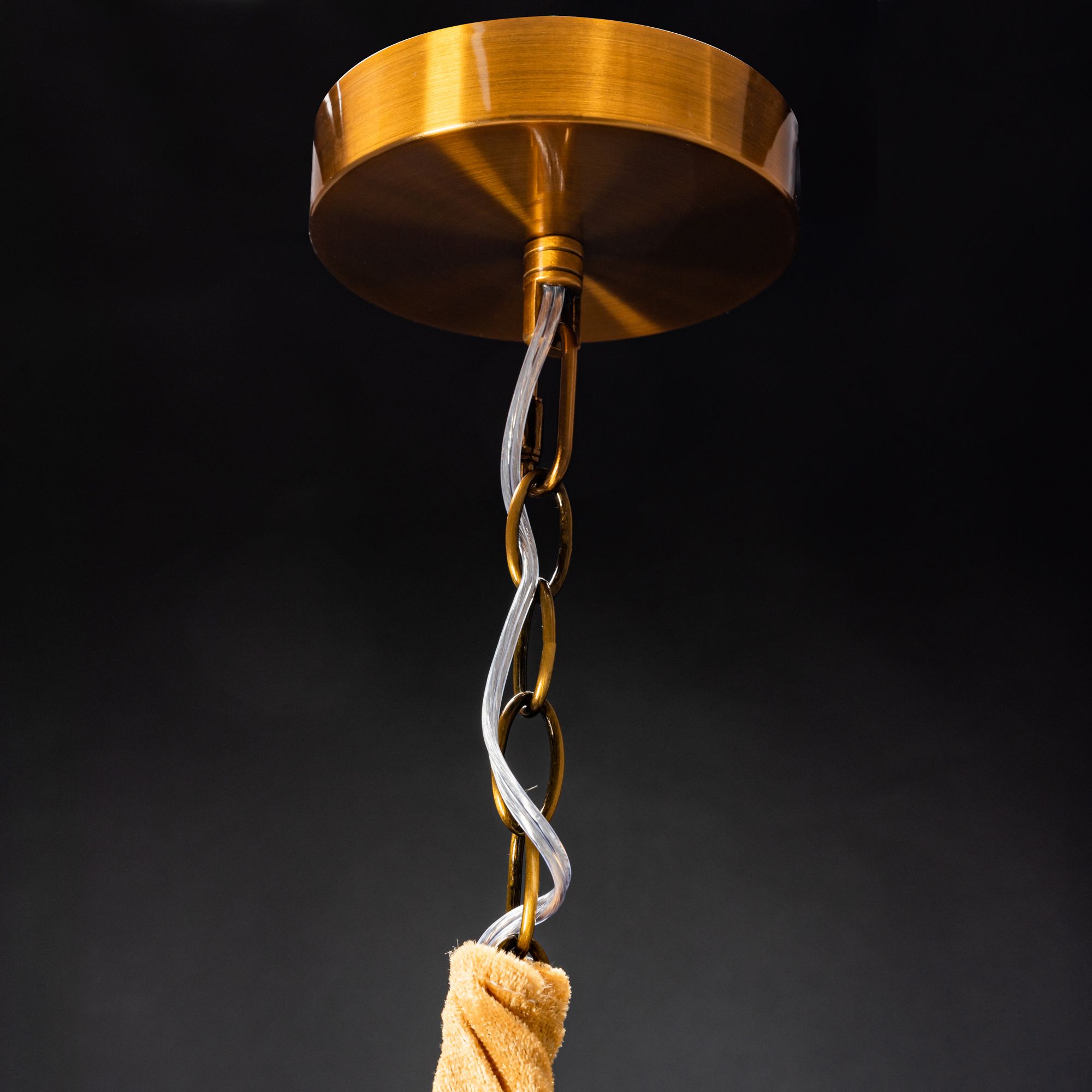 Lampa Kryształowa Żyrandol APP766-8CP Złota