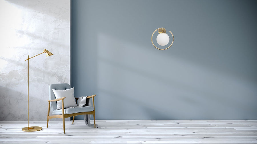 LAMPA ŚCIENNA KINKIET APP1153-1W Złota