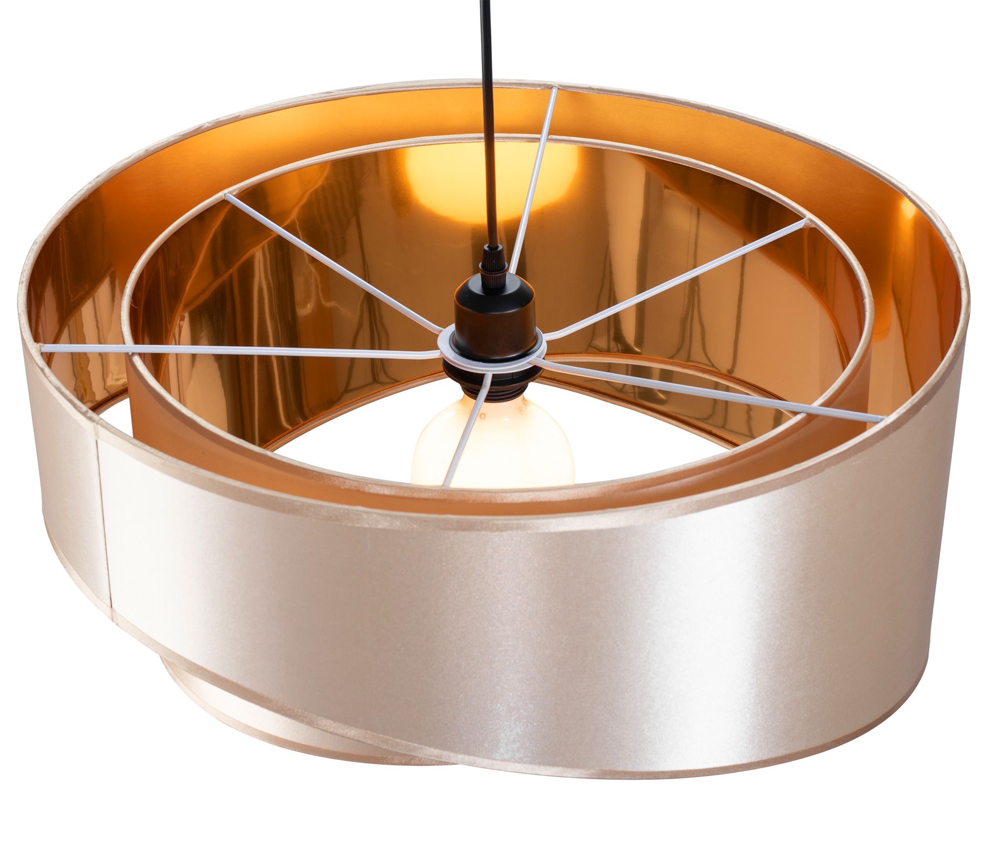 Lampa Wisząca  50cm APP970-1CP Beżowa