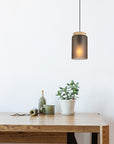 Lampa Sufitowa Wisząca APP1810-1CP Frosted Grey  2