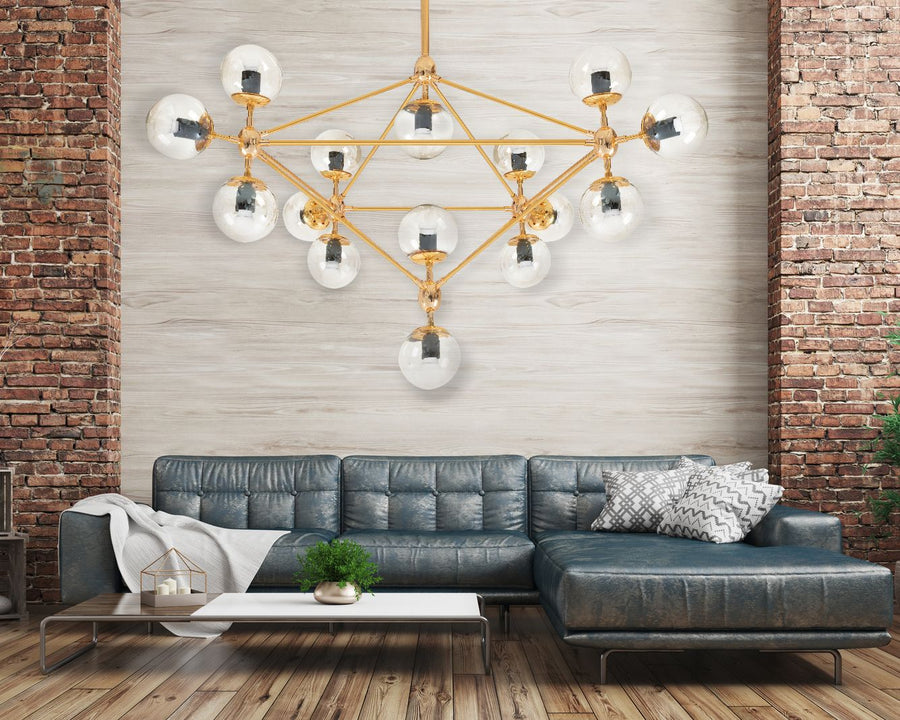 Lampa wisząca sufitowa Złota APP267-15C