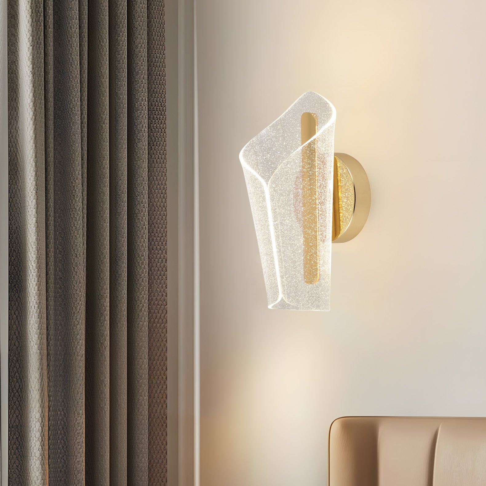 Kinkiet Led G030-w Złoty  4