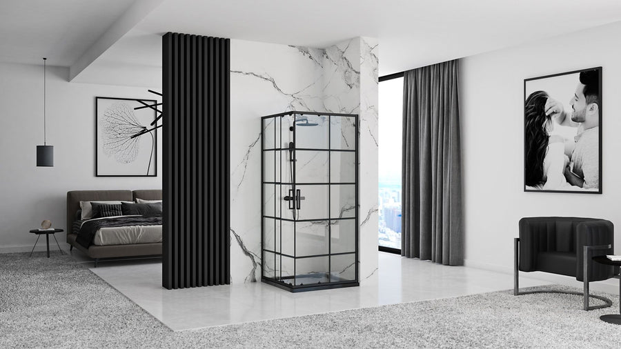 Kabina prysznicowa Rea Concept Black 80x80