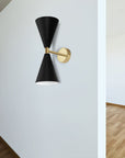 LAMPA ŚCIENNA KINKIET APP1140-2W Czarno-złota