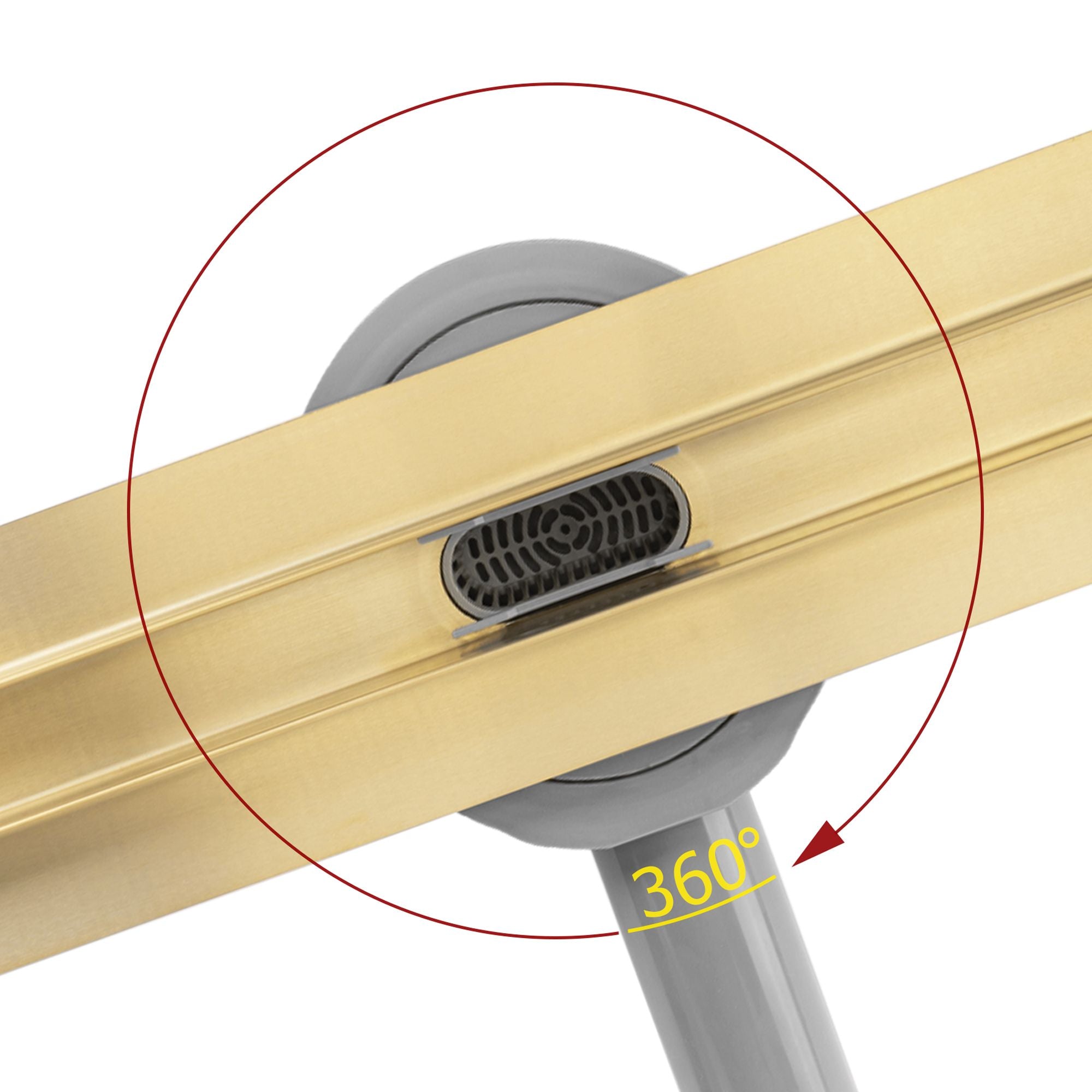 Odpływ Liniowy REA NEOX SLIM PRO ZŁOTY SZCZOTKOWANY 60