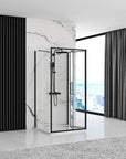 Kabina Prysznicowa Przyścienna Rapid Fold Black