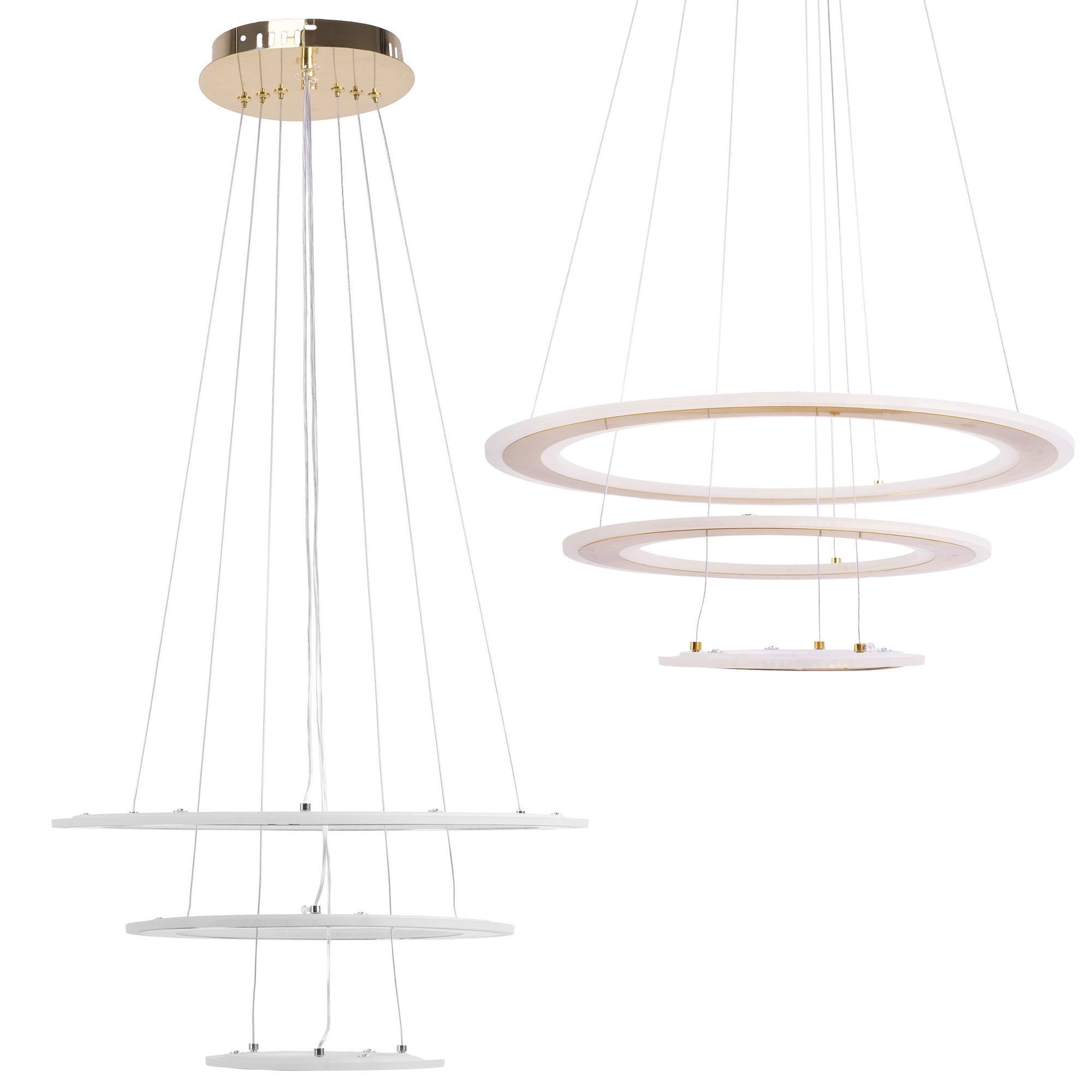 Lampa Wisząca Led G042-3cp Złota  1
