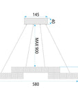 Lampa Wisząca Led App1556-cp Chrom  10
