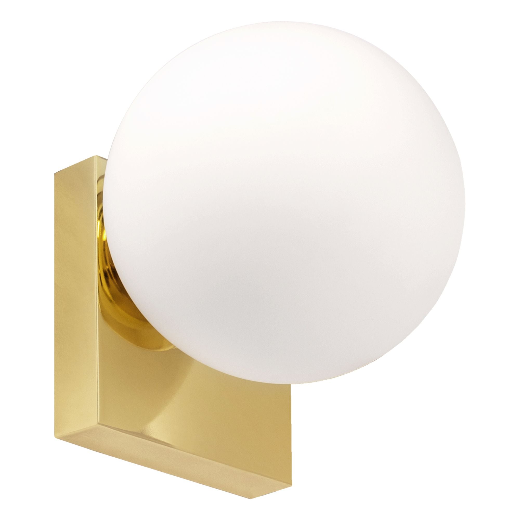 Lampa Ścienna Kinkiet Szklana Kula APP1009-1W Złota