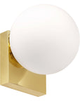Lampa Ścienna Kinkiet Szklana Kula APP1009-1W Złota